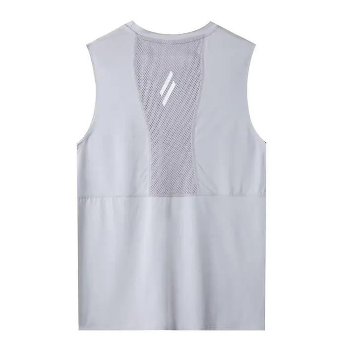 Débardeur de gymnastique pour hommes, chemise de Fitness sans manches, maille respirante, gilet de s