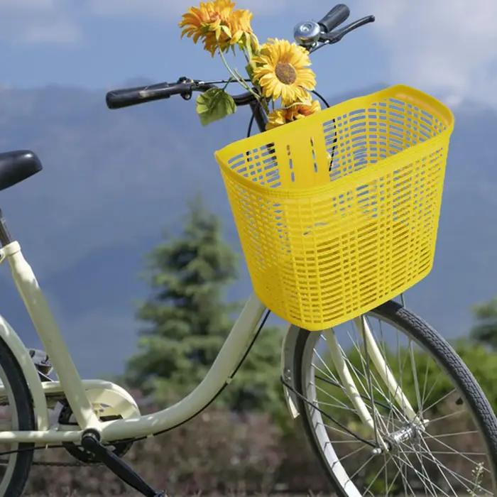 Panier avant de vélo robuste pour enfants et adultes porte-animaux grand rangement camping épicerie facile à installer