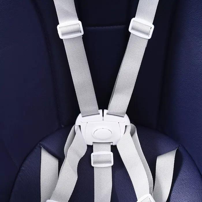 Chaise haute pliable 2 en 1 pour bébé, hauteur réglable, avec repose-pieds, sangles de sécurité, Dou