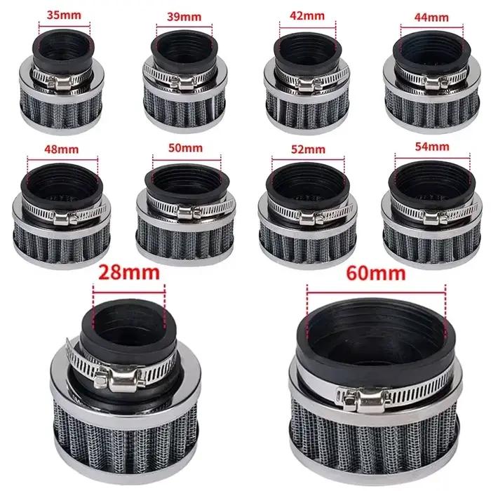 Filtre à air moto 28mm-60mm High Flow Universal ATV Pit Dirt Bike Sports Intake pour Honda Kawasaki