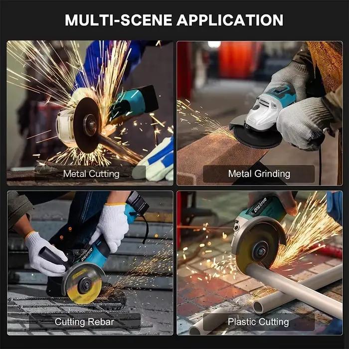 Makita – meuleuse d'angle électrique sans fil, 125mm, Rechargeable, sans balais, rectifieuse, bricol