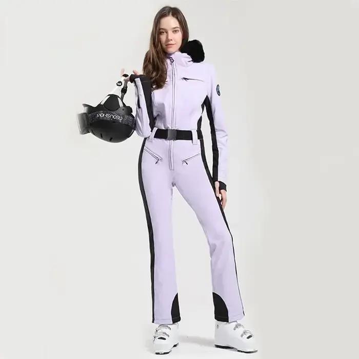 Combinaisons de ski imperméables coupe-vent pour femmes vêtements de ski chauds combinaisons de sports de plein air protection contre le froid et l'humidité libertés de mouvement confort hivernal pour les occasions de ski
