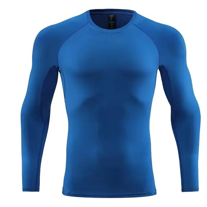 T-shirt compression homme fitness et course - Football jogging salle de sport