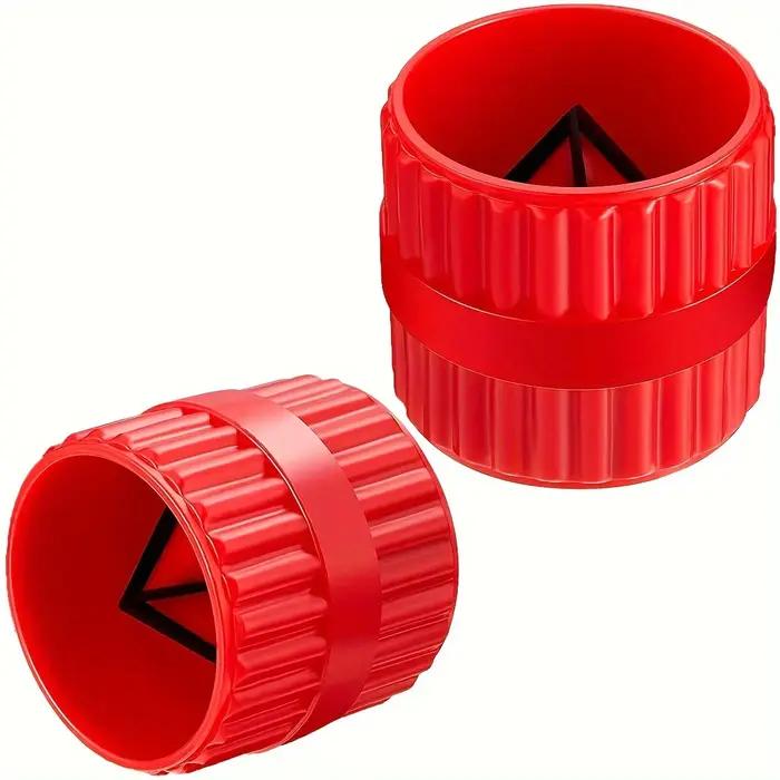 Tube externe interne rouge, tuyaux métalliques, outil d'ébavurage robuste, outil de chanfrein pour T