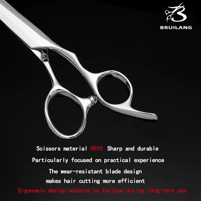 Outils de coiffure, tondeuses à cheveux en acier VG10, ciseaux à effiler, ensemble de 5,5-5,75-6,0-6