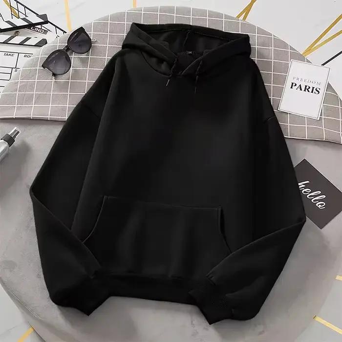 2025 sweat à capuche blanc hommes femmes automne à manches longues hauts pullover décontracté poche