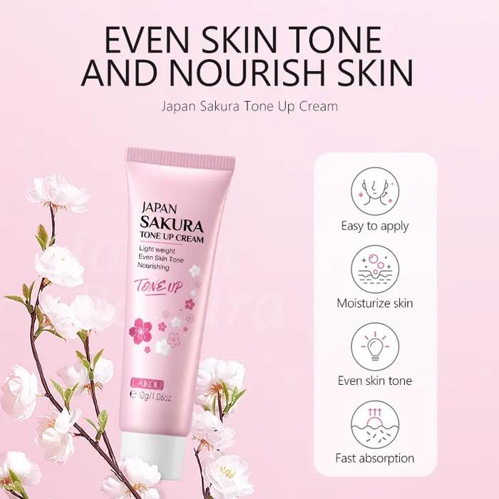 LAIKOU japon Sakura ensemble de soins de la peau Kit Anti-âge hydratant lissage des rides éclatage s