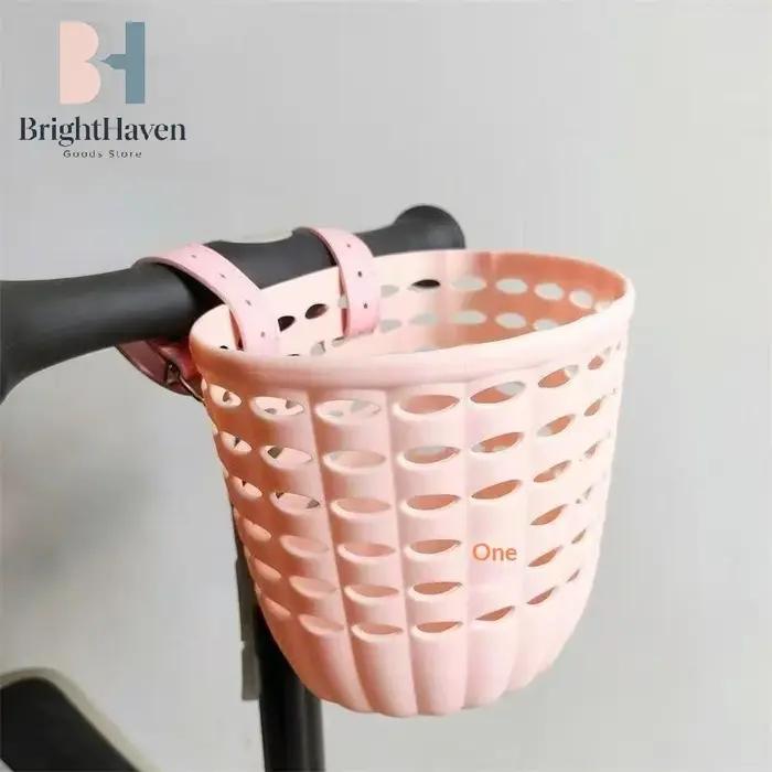 Panier de vélo pour enfants en PU sangles réglables pour randonnées familiales courses de proximité cadeaux d'anniversaire Noël trésors transporte affaires de l'enfant