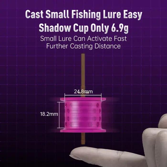 Kingdom 135g moulinet de pêche Ultra léger bobine appât Finesse Baitcasting moulinet Micro monstre 7