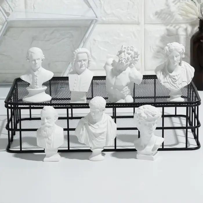 Mini figurine en plâtre pour la décoration intérieure, statue grecque Myenson, sculpture célèbre des