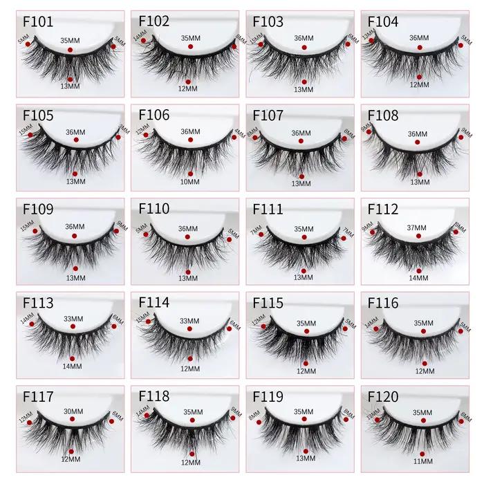 Cils de vison naturels de haute qualité mode classique doux pleine bande cils maquillage 12mm cils d