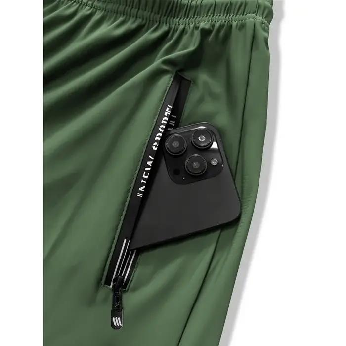Pantalon de survêtement homme en soie glacée à séchage rapide pour l'été, idéal pour la course, le s