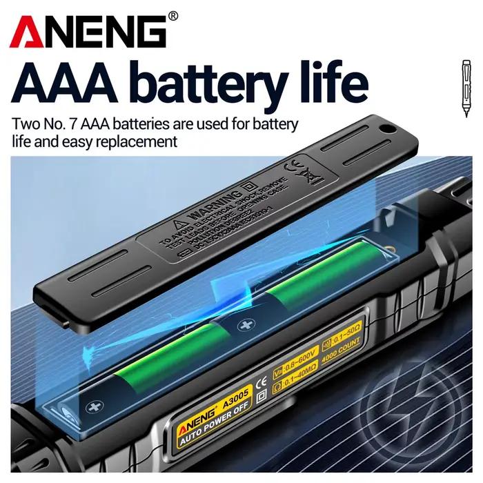 ANENG A3005 multimètre numérique professionnel testeurs de stylo compteur de tension AC/DC détecteur