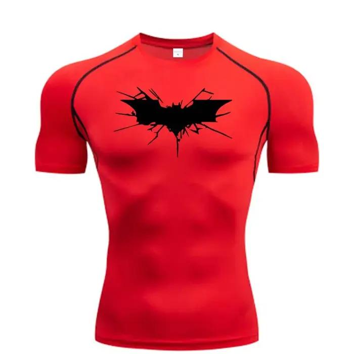 T-shirt de compression pour homme, vêtement de fitness, de musculation, à séchage rapide, RL00101