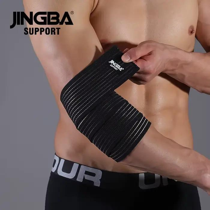 Coudière protectrice en sangles élastiques réglable pour haltérophilie musculation fitness gymnastique entraînement soutien coudières女性举重健身护腕支持带弹性调节防护带适合举重深蹲压腿训练