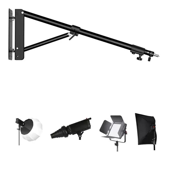 Bras de flèche mural pour Studio de photographie, lumières stroboscopiques vidéo, longueur maximale