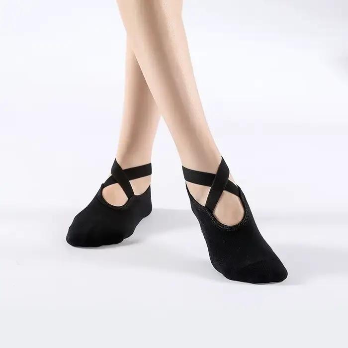 Chaussettes Pilates Femmes Coton Respirant - Bandage Yoga Fitness Danse Ballet