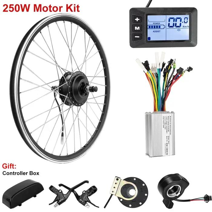 Kit de motorisation de vélo électrique, moteur dans la roue avant et arrière, 36/48V, 1000/500/350/2