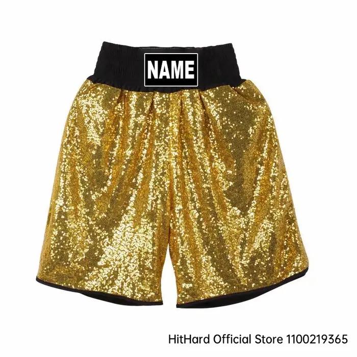 Ningdéclinaison-Shorts de boxe personnalisés pour hommes et femmes, pantalons de boxe pour enfants,