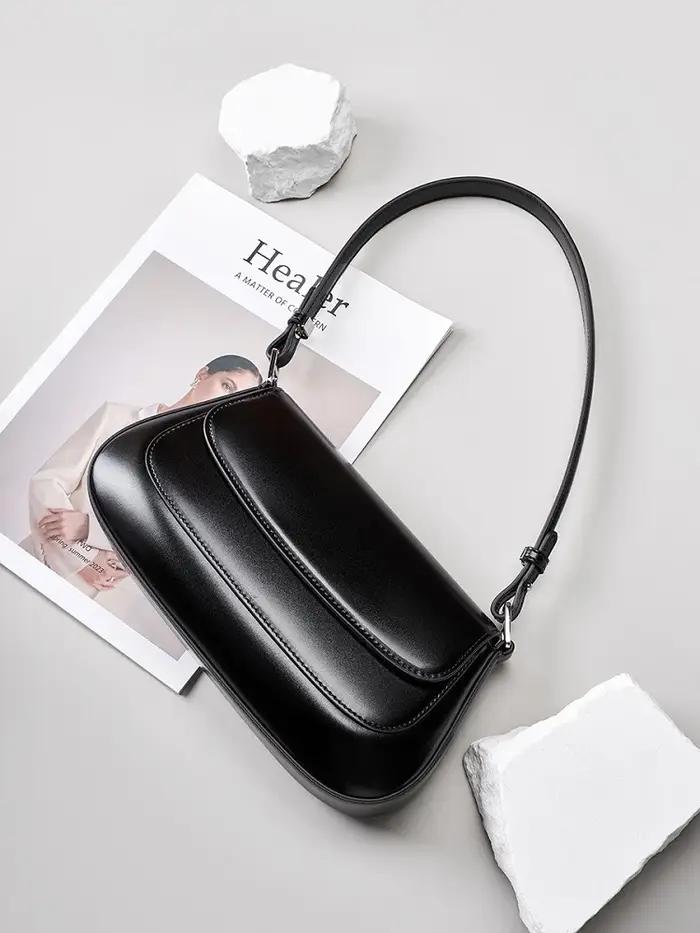 Sac à bandoulière en cuir véritable pour femmes, sac à bandoulière quotidien pour dames, sac de sell