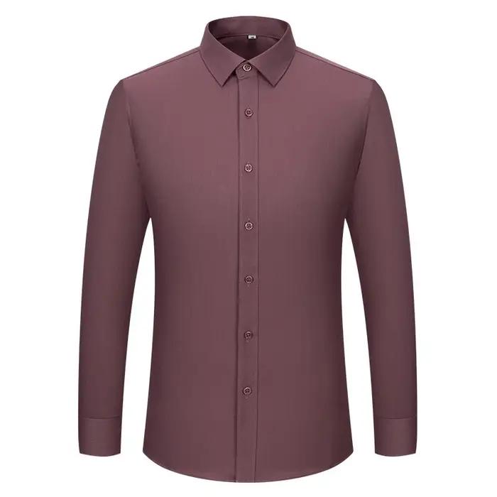 4XL 5XL 6XL 7XL 8XL chemise à carreaux en Fiber de bambou rayé bleu décontracté affaires