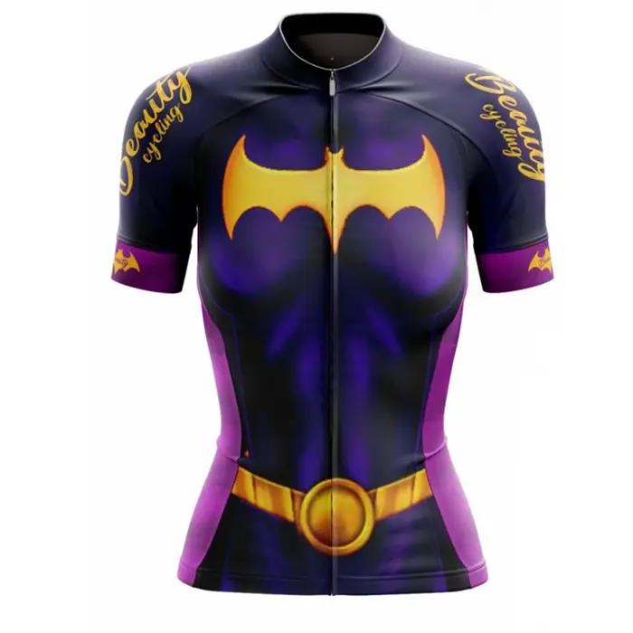 Été cyclisme rose manches courtes maillots femmes équipe vélo vêtements Motocross chemise VTT Camisa