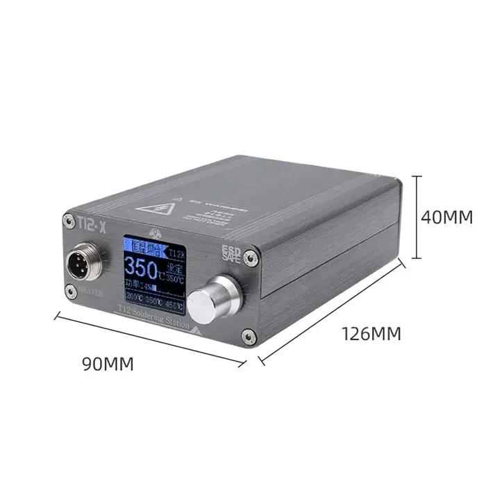 Station de soudage OSS T12-X PLUS, fer à souder électronique avec pointes T12 pour réparation de PCB