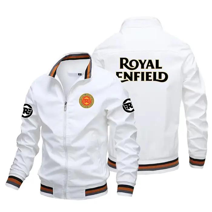 Veste de moto Royal Enfield de style rétro pour hommes, vêtements de course, coupe-vent, veste de sp