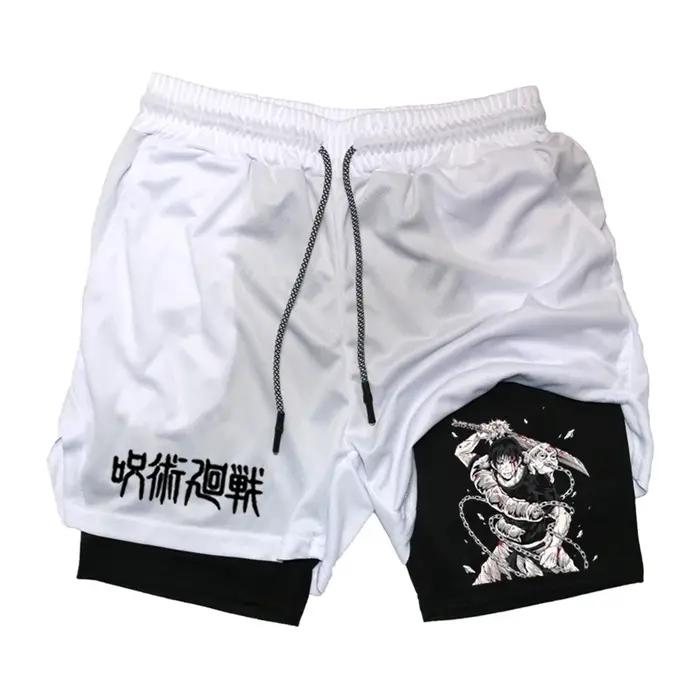 Short de Performance Anime Toji imprimé hommes GYM Shorts de Sport décontractés entraînement course