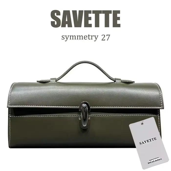 Sac fourre-tout en cuir véritable SAVETTE 2026 pour femme, sac à main simple, petit sac carré, haute