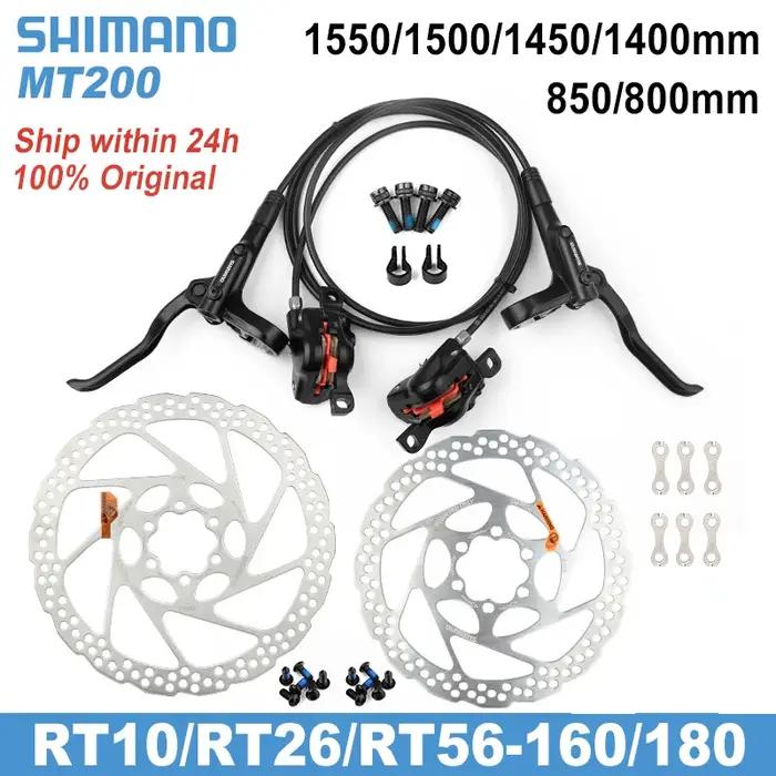 Shimano-Frein à disque hydraulique MT200, 1550mm, 1500mm, 1450mm, 850mm, 800mm, 26/56mm, stocke le j