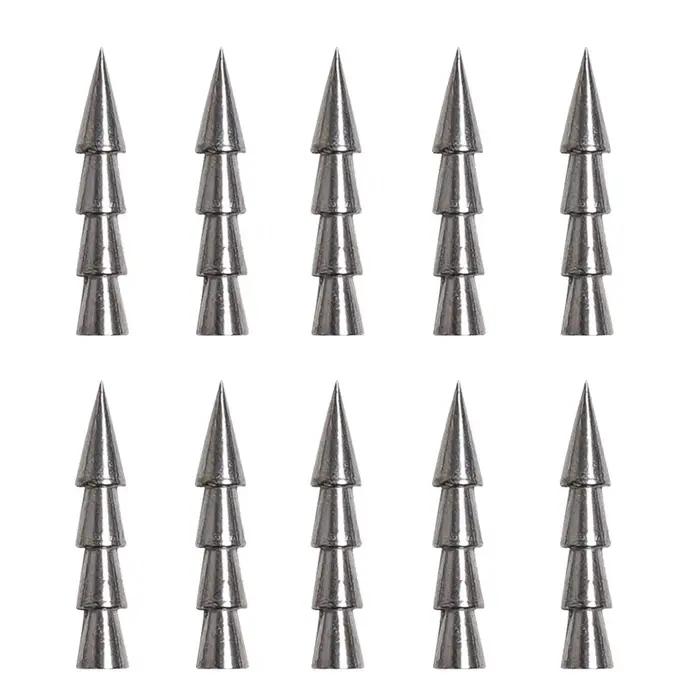 10 pièces/lot poids d'insertion de pêche 0.5g 1g 1.5g 2g 3.2g 4g poids plombs pêche appât souple acc