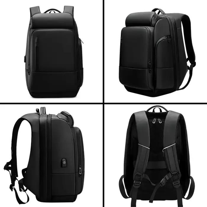 Sac à dos pour ordinateur portable de grande capacité pour hommes de 18 pouces, étanche, chargeur US