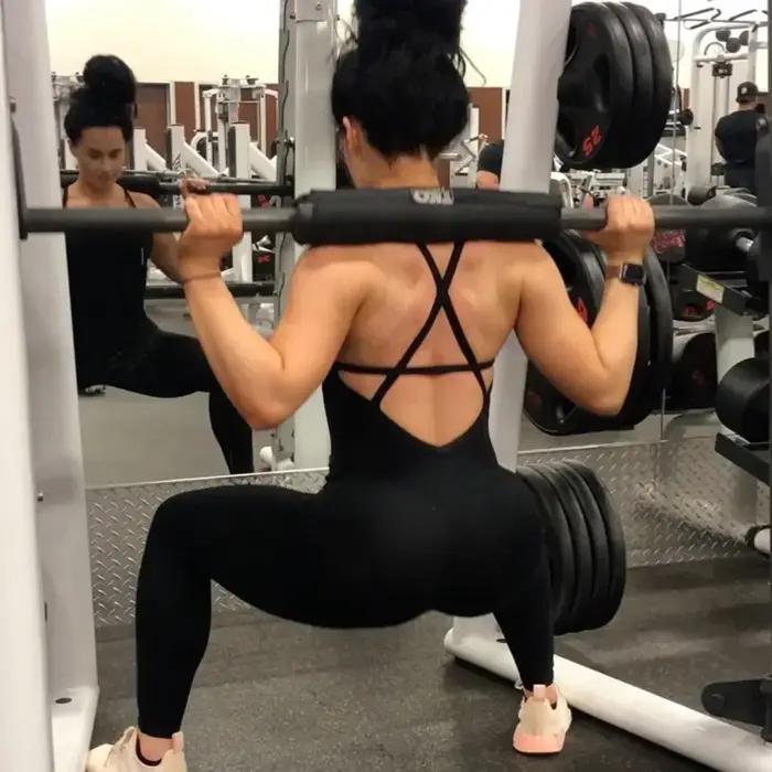 Body Fitness d'athlétisme pour femmes, combinaison femme, combinaison de Yoga une pièce dos nu, vête