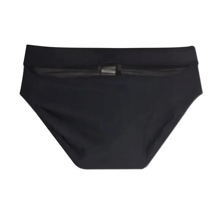Maillot de bain en maille pour hommes, Sexy, ajouré, cordon de serrage, taille basse, culotte de nat