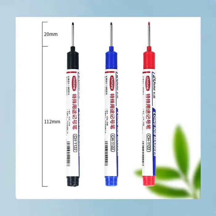 Marqueurs à tête longue à trou profond de 20mm, 8 pièces/ensemble, pour stylo perforant en métal, ét
