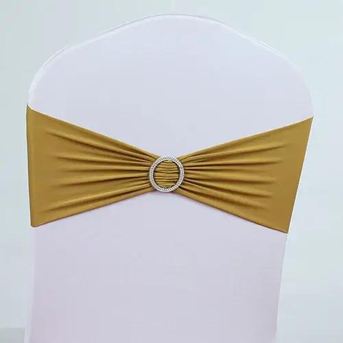 Ceinture élastique pour chaise, ceinture élastique au design fleur ronde