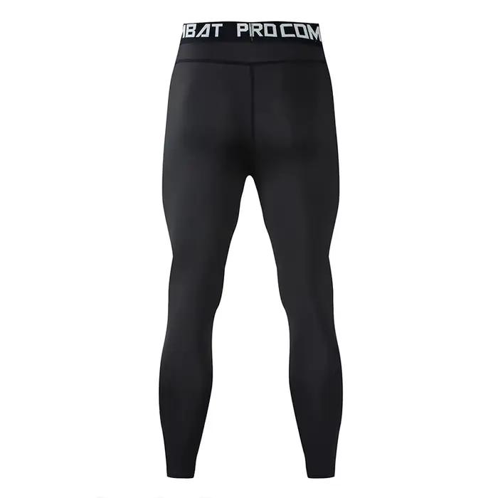 Leggings compression homme musculation fitness - Pantalon d'entraînement élastique muscle alive training