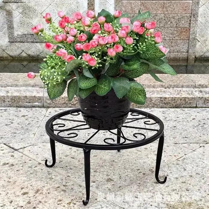 Support de plante en métal, 1 pièce, support de Base de Pot de fleur, tabouret pour maison, jardin,