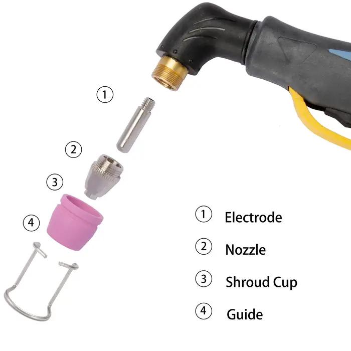 AG60 SG-55 AG-60 WSD-60 Kit de consommables pour buses de pointe de torche de découpe Plasma