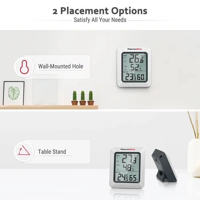 ThermoPro TP60C 60M sans fil numérique intérieur extérieur thermomètre hygromètre Station météo pour