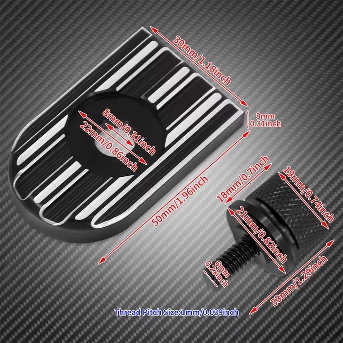 Kit universel de languette d'écrou de vis de boulon de siège de garde-boue arrière de moto, couvercl