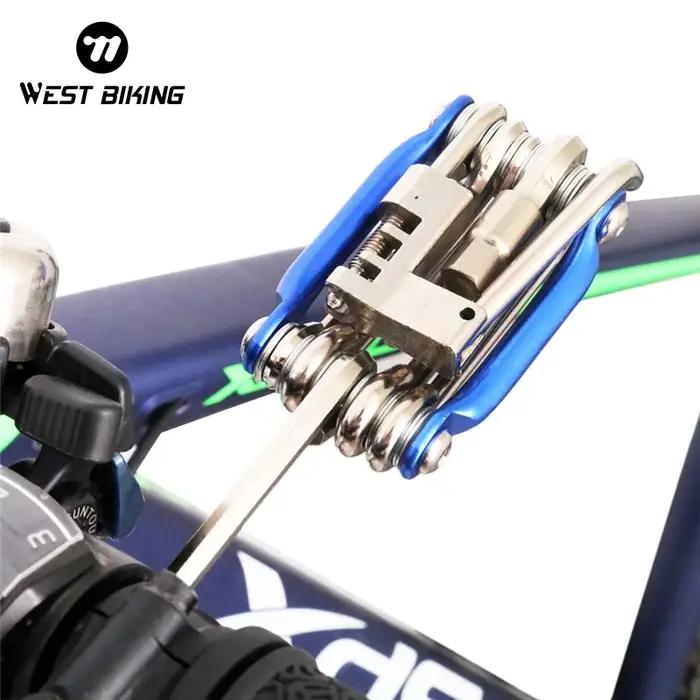 Kit de réparation de vélo multifonction 11 en 1 pour cyclisme occasionnel et compétition西路骑行修理工具11合一自行车多功能修理工具公路山地车螺丝刀(请忽略此部分,这是系统生成的默认内容,非描述中要求的内容。)
