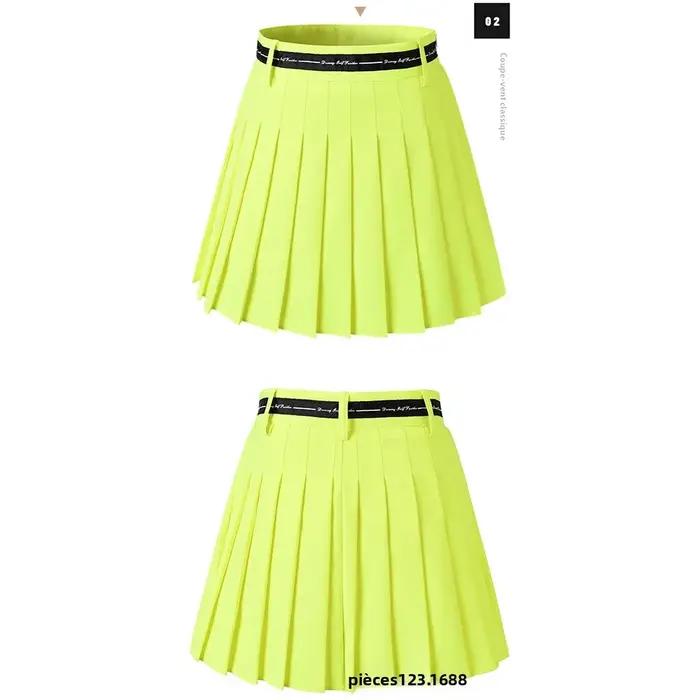 Jupe de golf plissée taille haute pour femmes entraînement sport fitness yoga course à pied activité physique occasionnelle élégante polyvalente mode sportive