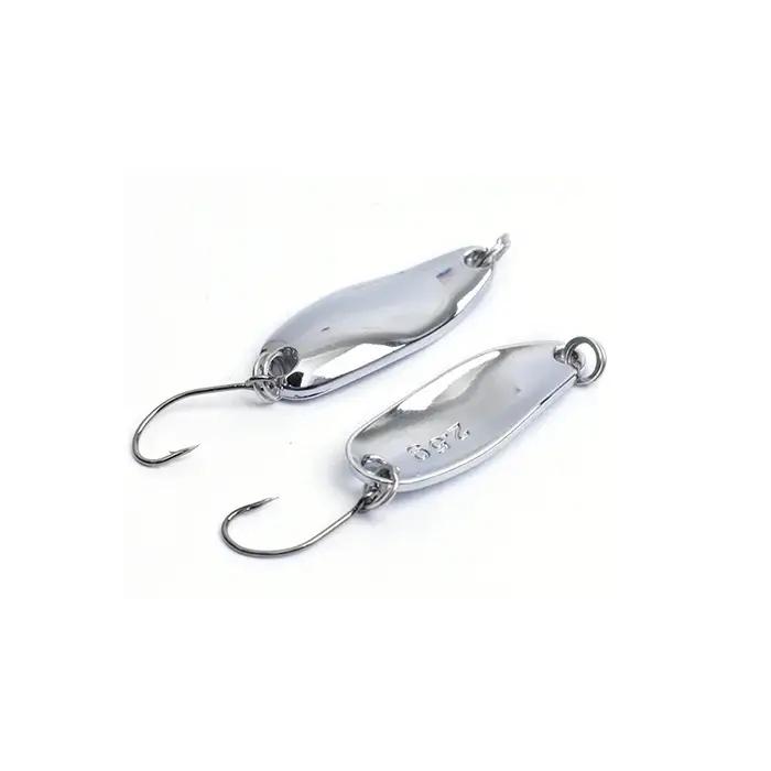 OUTKIT 1 pièces truite/basse leurre Spoonbait Spinners cuillère bobine artificielle/appât dur paille