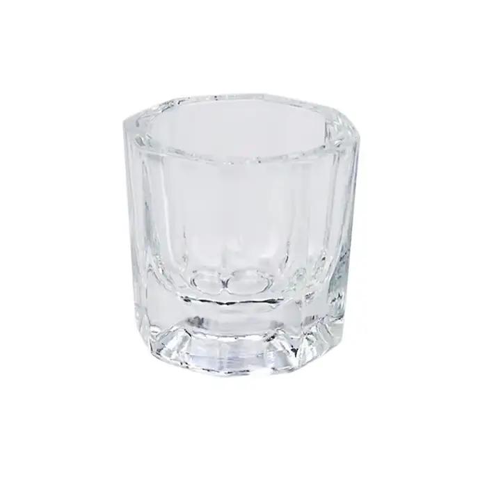 Plat Dappen en poudre acrylique en verre de cristal