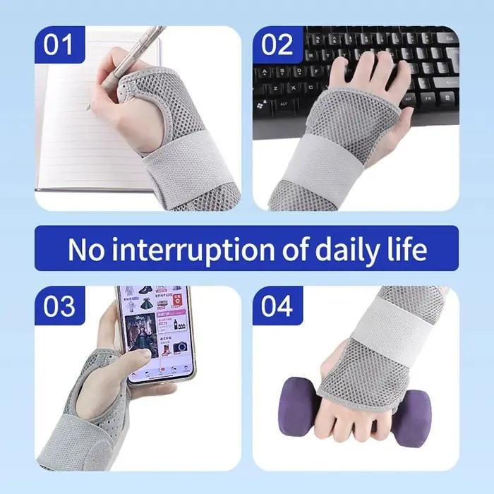 LOOGDEEL-Attelle de support de poignet respirante pour homme, attelle professionnelle, bracelet pour