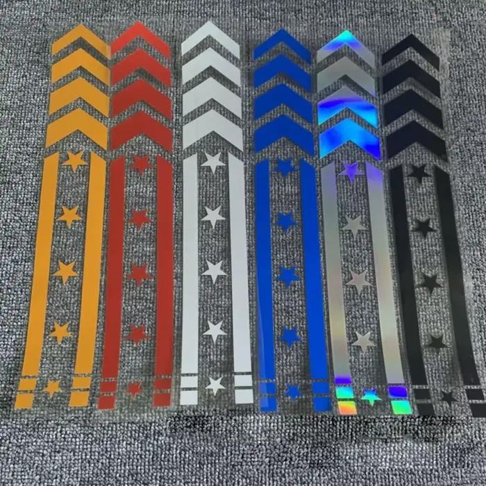 Autocollants de garde-boue Star Arrow Strihear, autocollants de coulée de moto, conduite de sécurité
