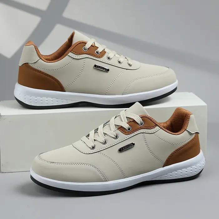 Chaussures de marche imperméables quatre saisons pour hommes, chaussures de sport décontractées en c