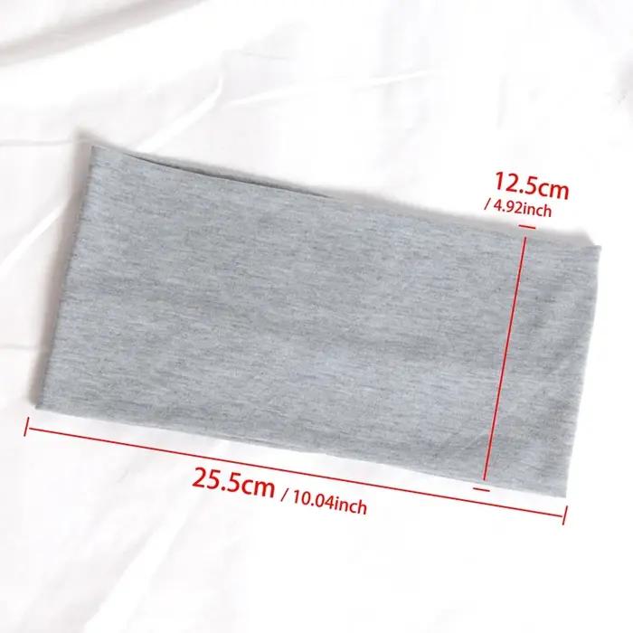 1PC large bandeau sport cyclisme lavage visage bandeaux doux Yoga tricoté bandeau pour femmes fille